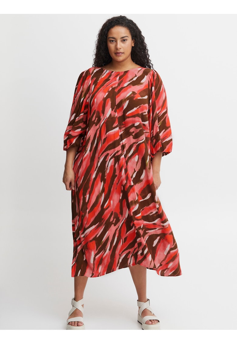 Rochie midi cu print
