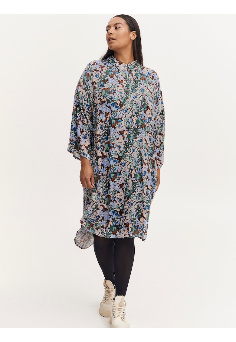 Rochie camasa cu print floral.