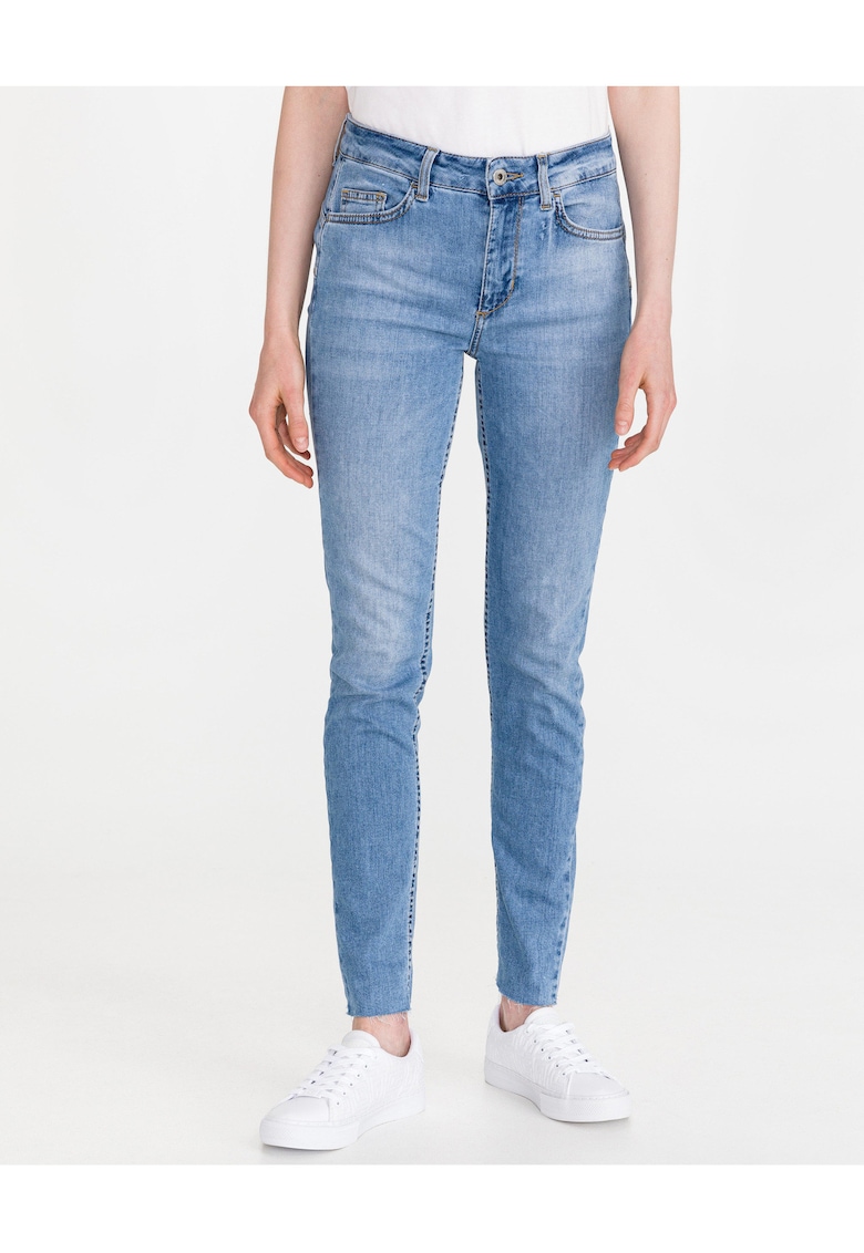 Blugi skinny cu talie medie