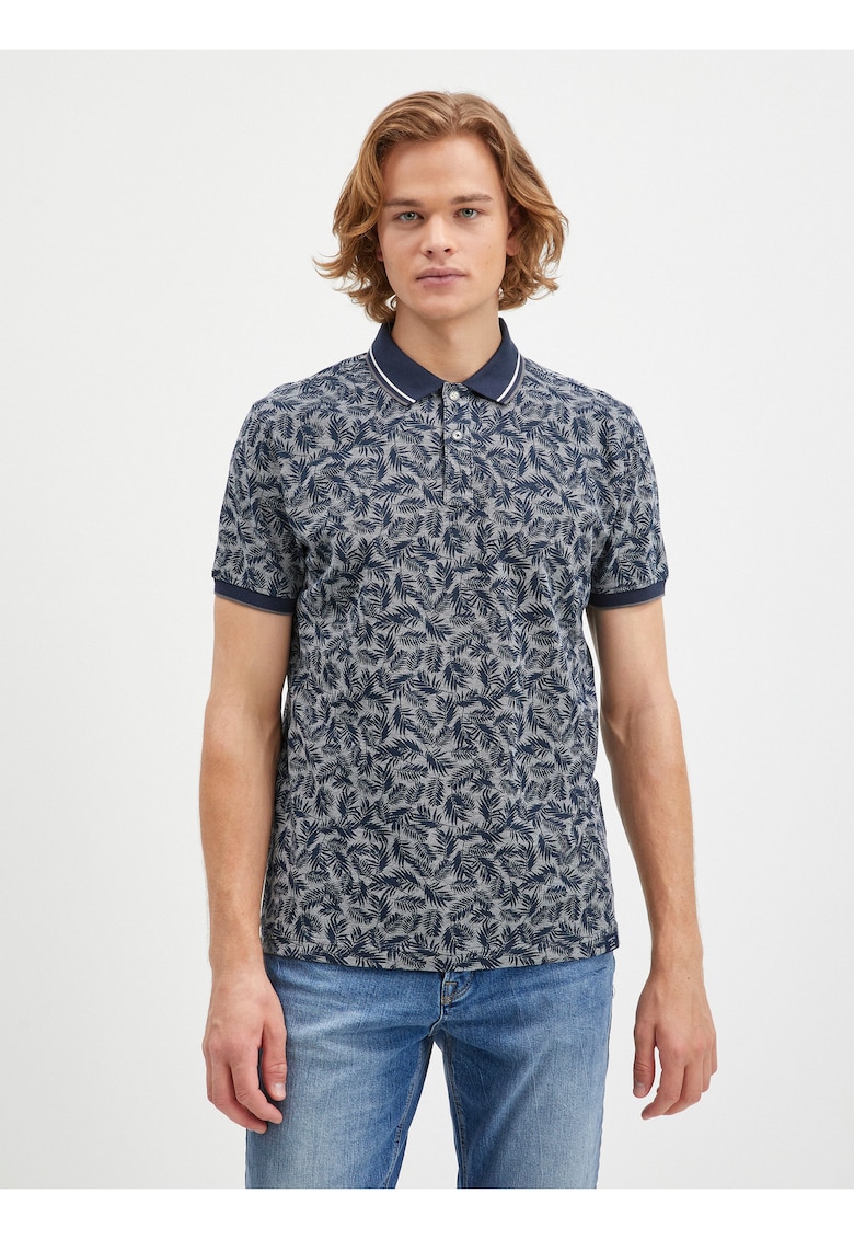 Tricou polo cu animal print