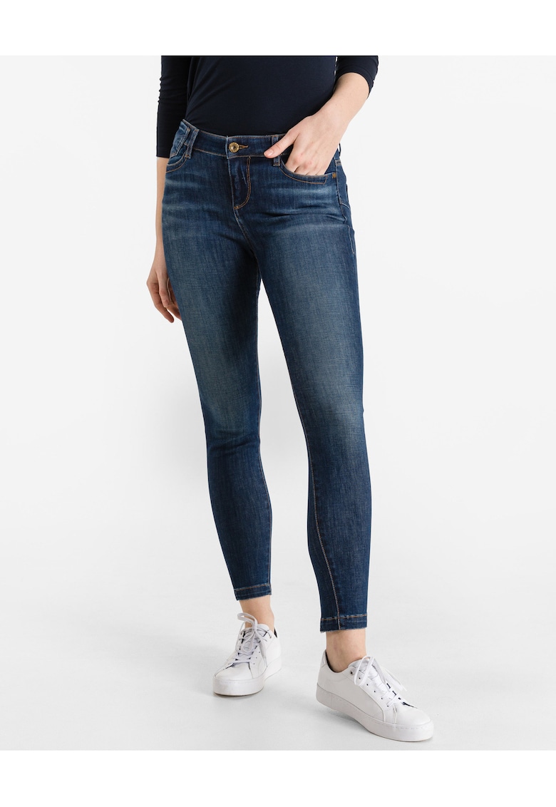 Blugi skinny cu talie medie -