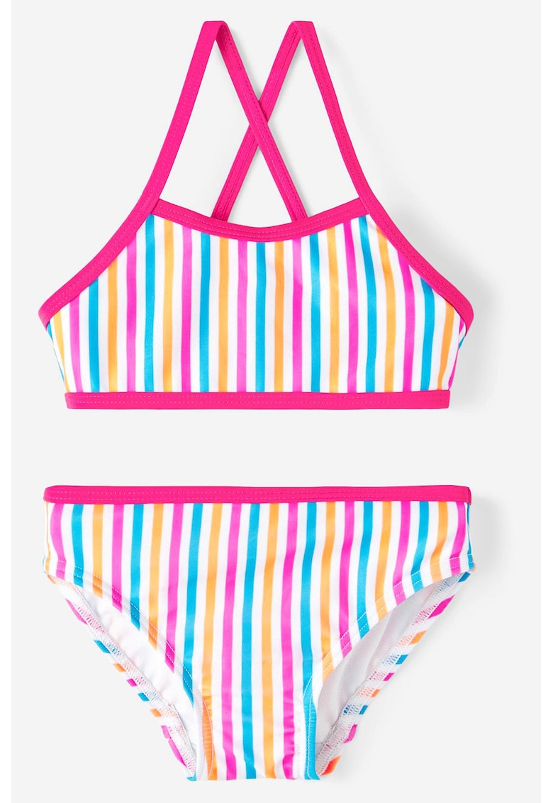 Costum de baie cu dungi din doua piese