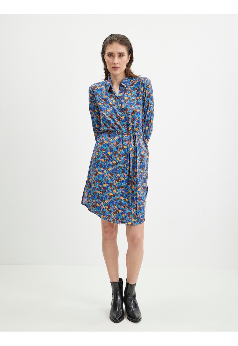 Rochie camasa cu cordon in talie