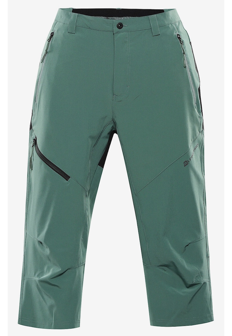 Pantaloni capri cu model colorblock -