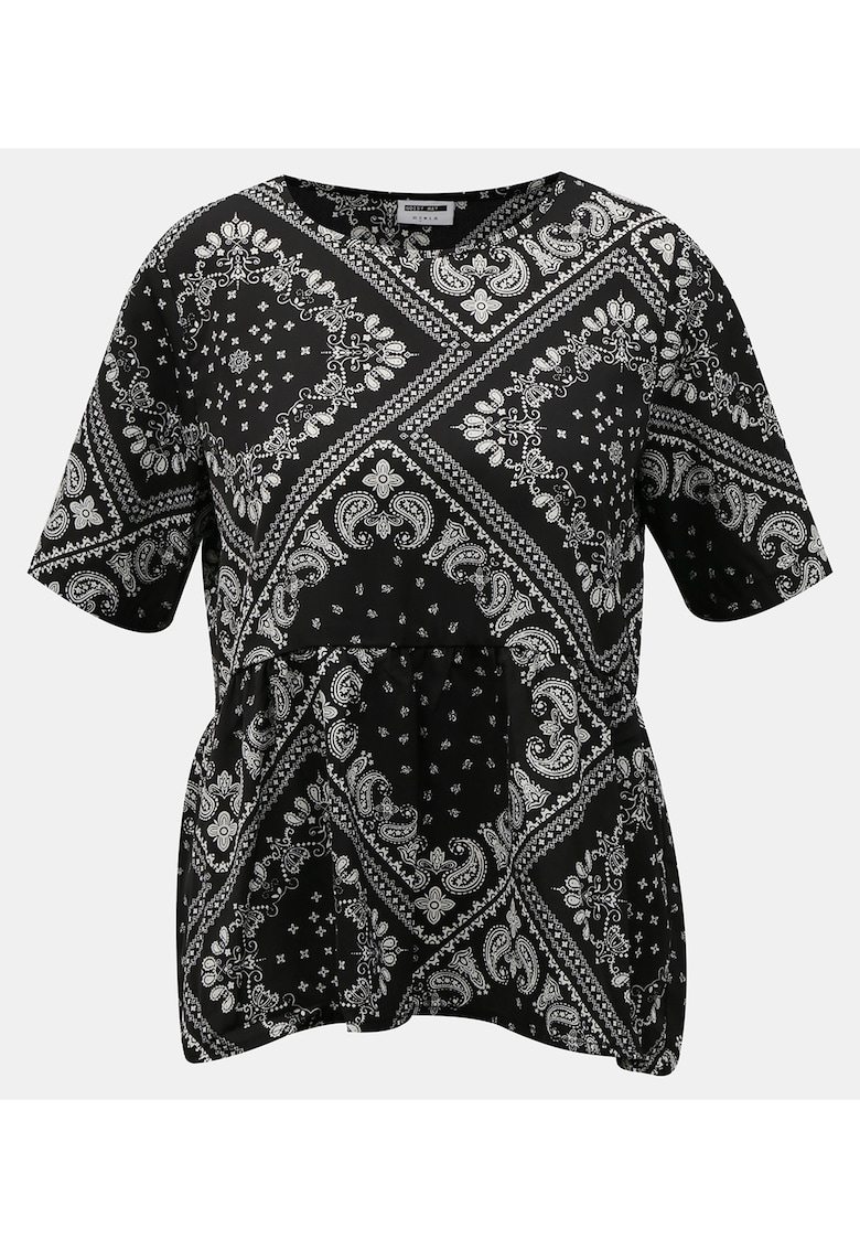 Bluza cu maneca scurta si imprimeu