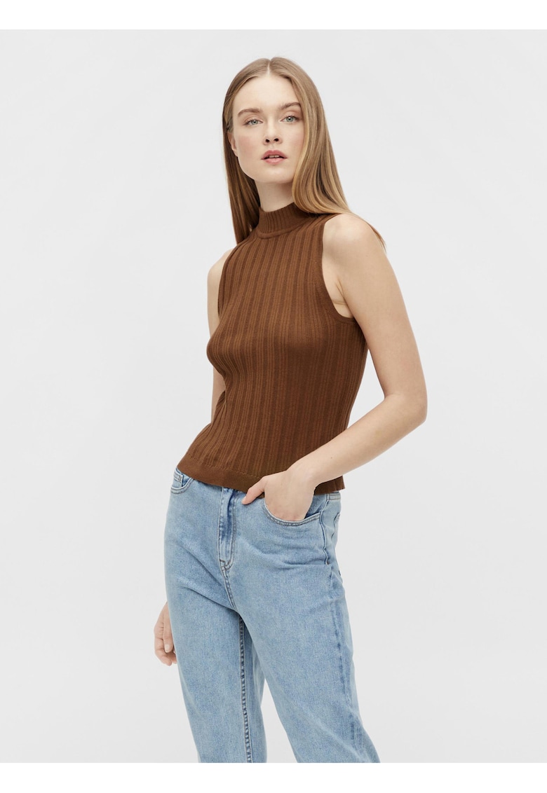 Top reiat cu guler scurt Amira -