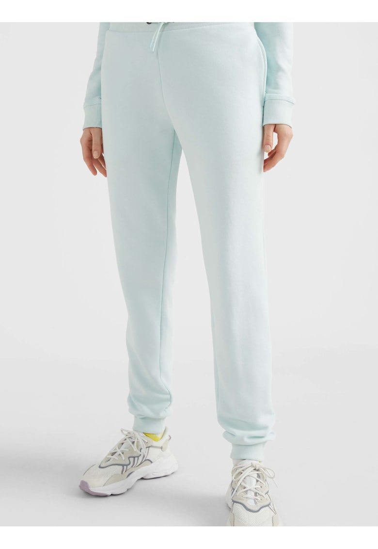 Pantaloni din amestec de bumbac cu croial conica