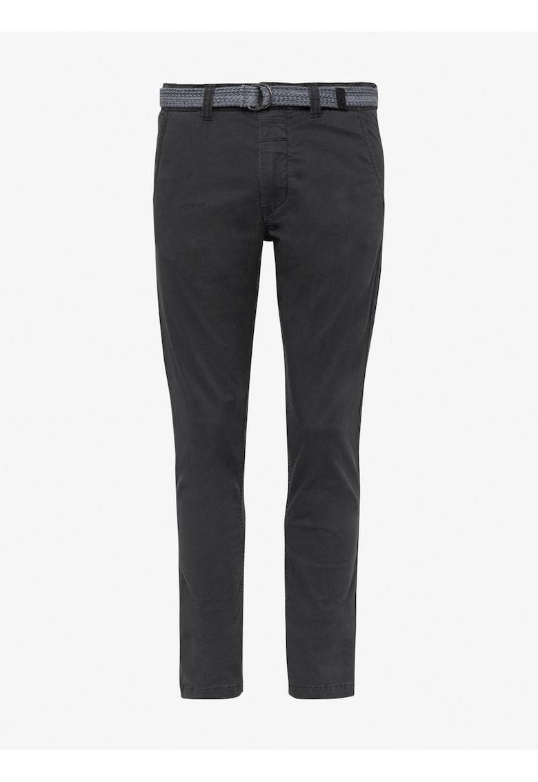 Pantaloni uni cu o curea