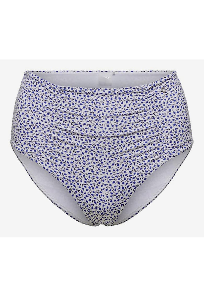 Slip cu imprimeu floral si fronseuri