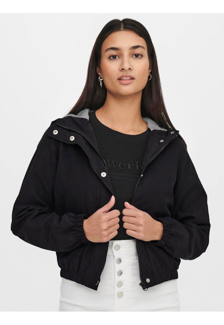Jacheta cu model uni si gluga