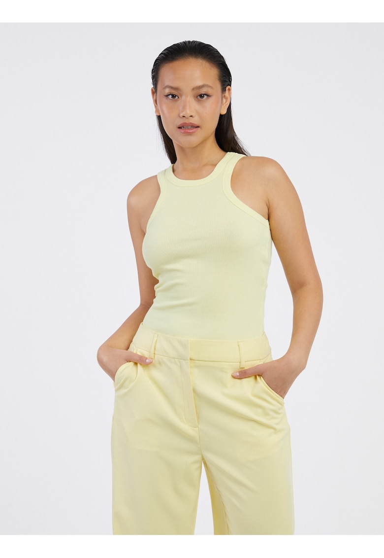 Maiou slim fit din amestec de bumbac