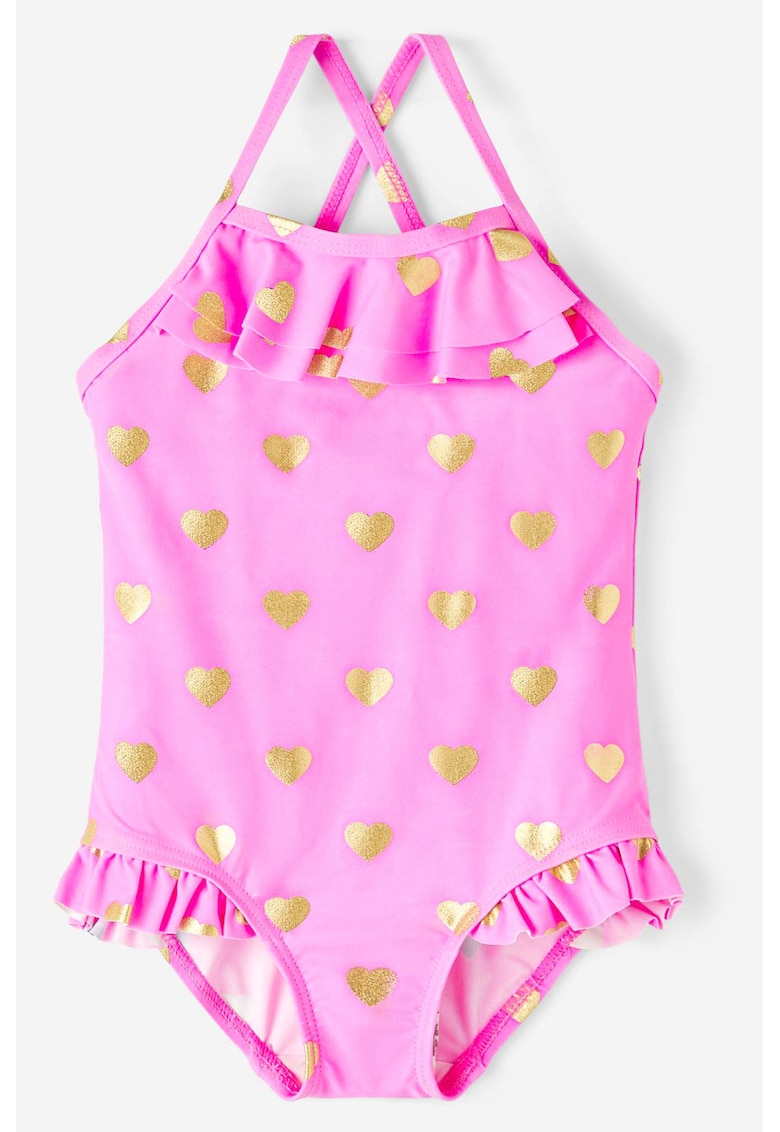 Costum de baie cu imprimeu inimioare -