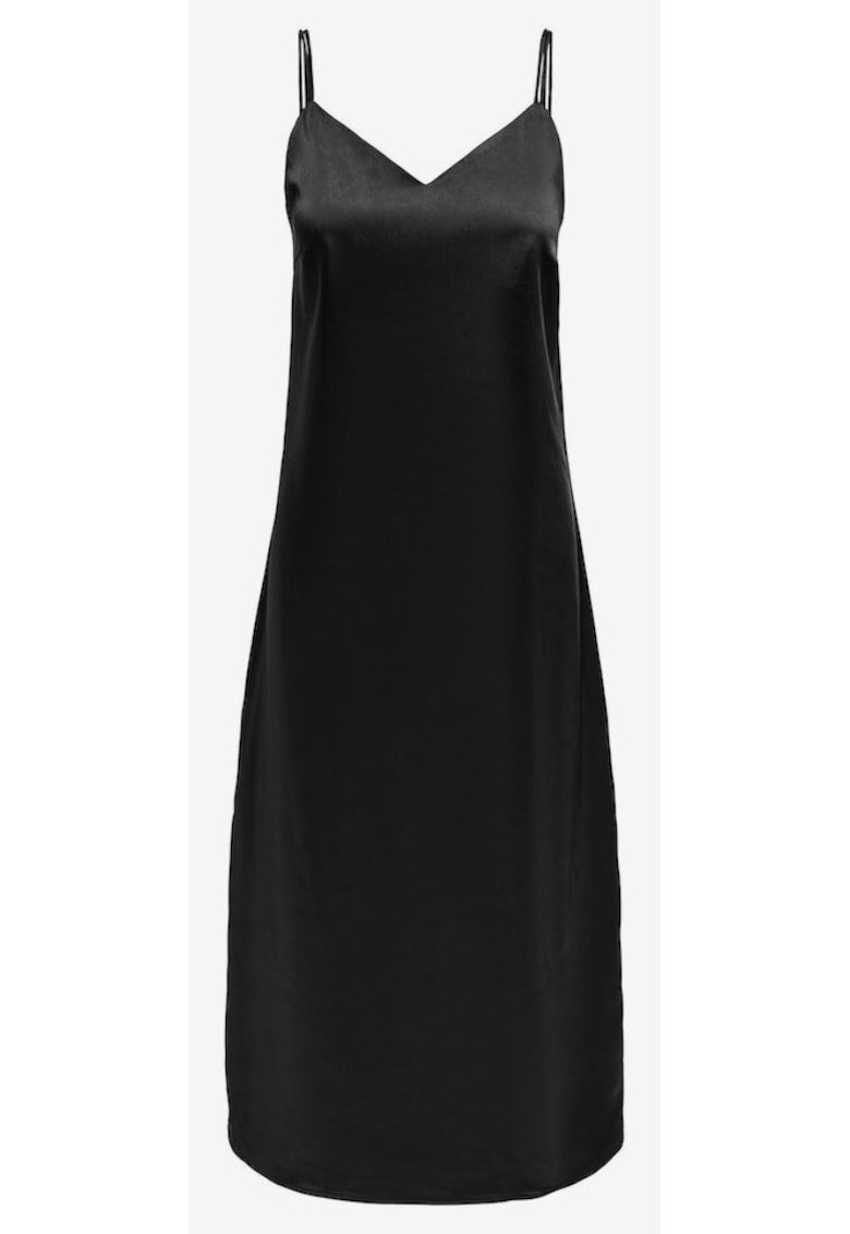 Rochie din satin cu decolteu in v Sia