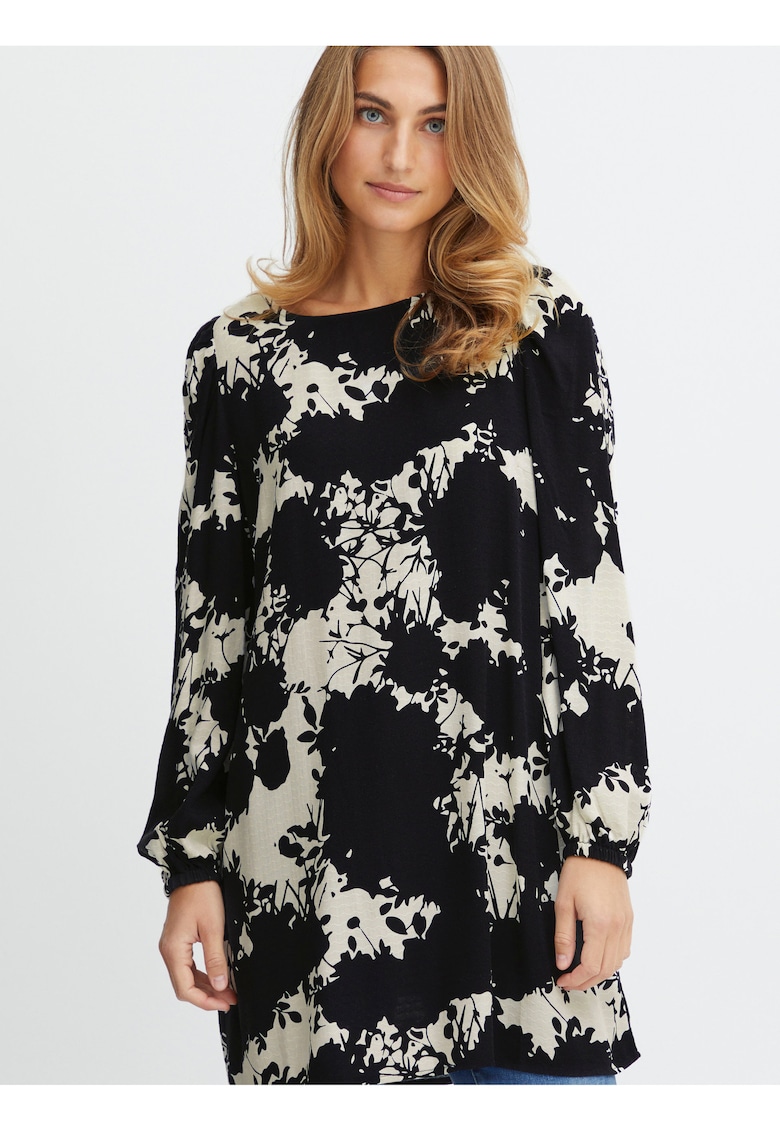 Bluza lunga cu model -
