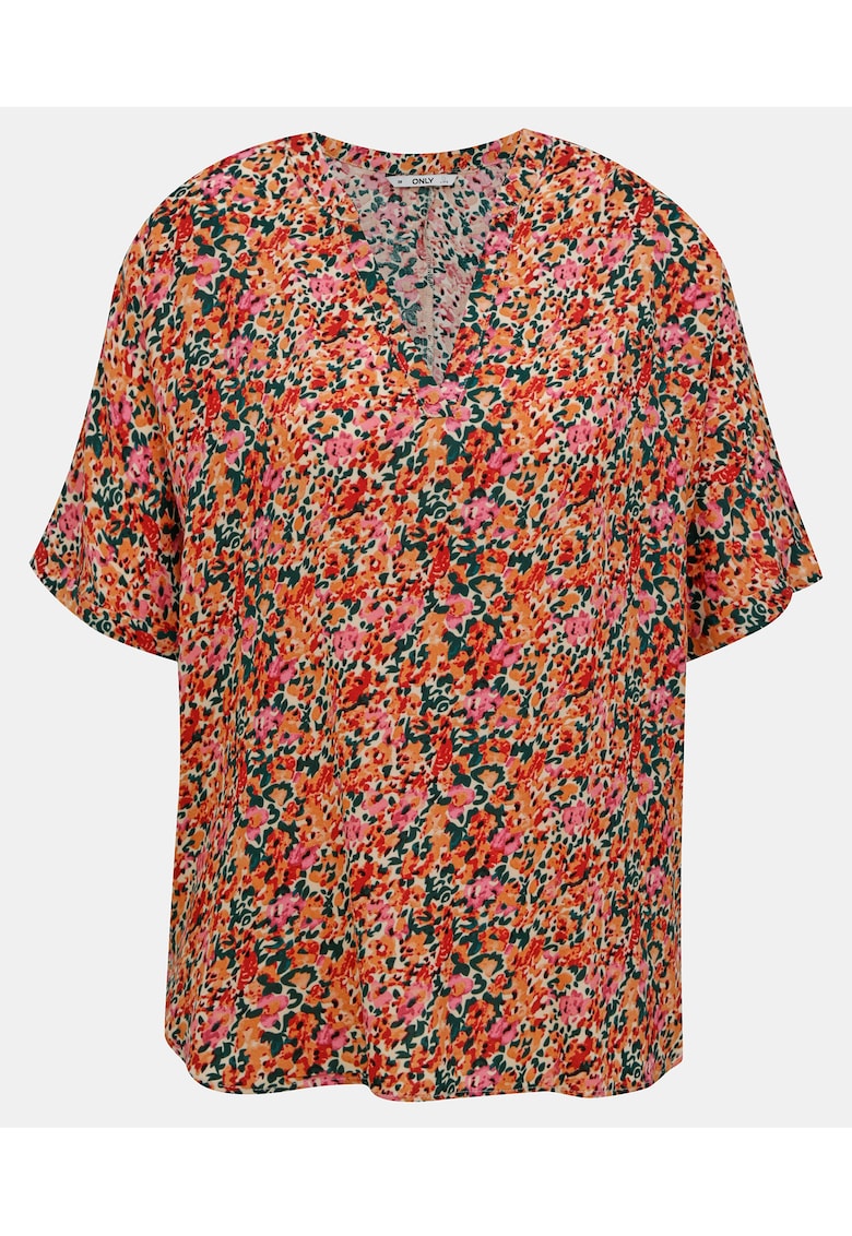 Bluza tunica cu model floral