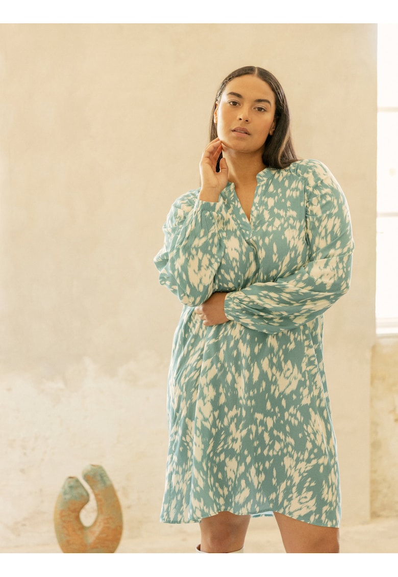 Rochie tunica cu print -