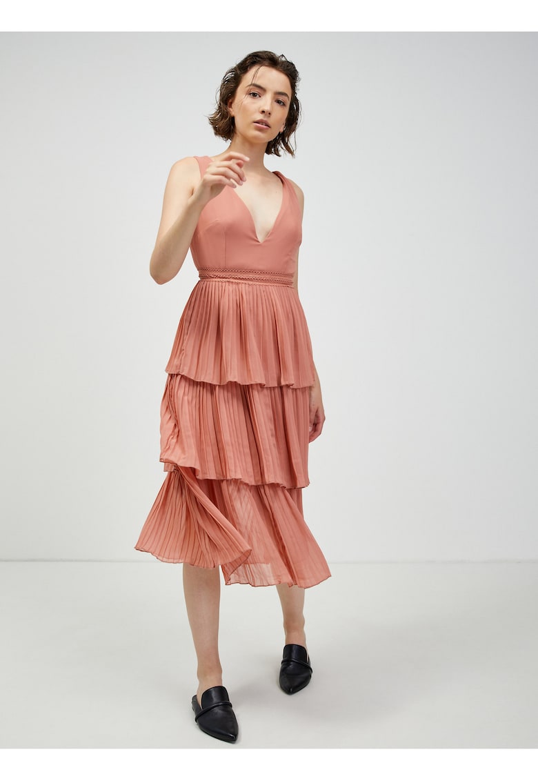 Rochie cu volane si pliuri - 34