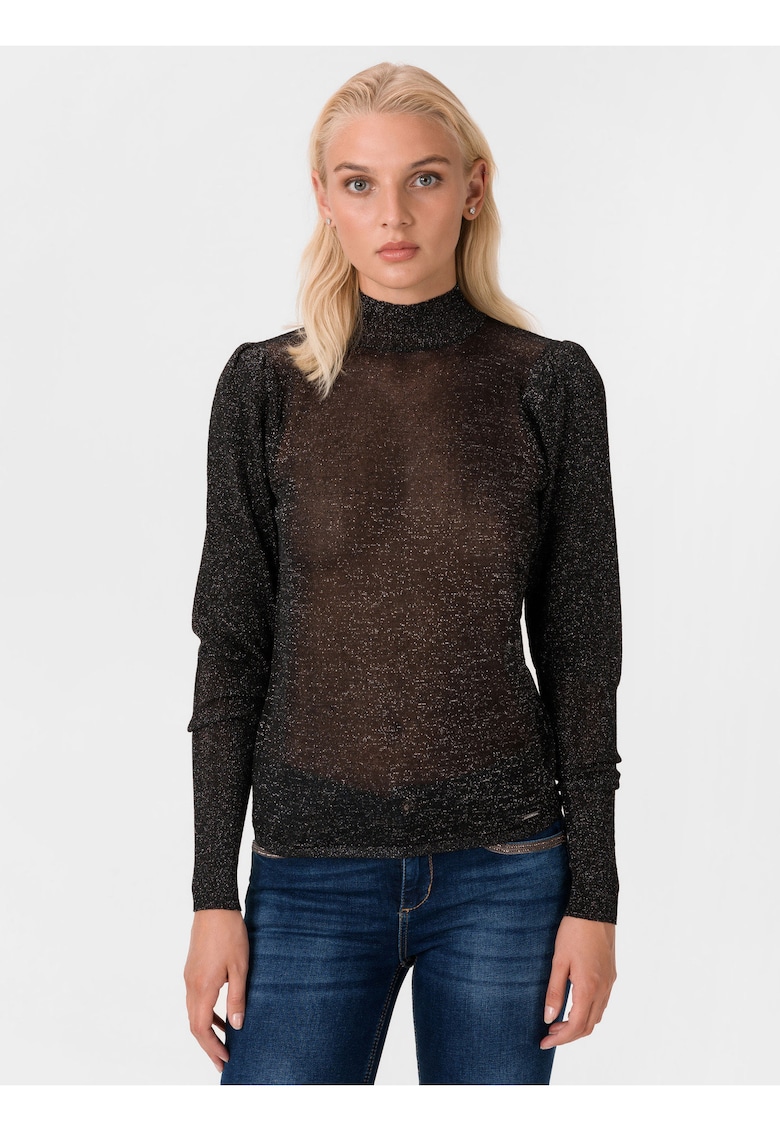 Pulover cu insertii de lurex