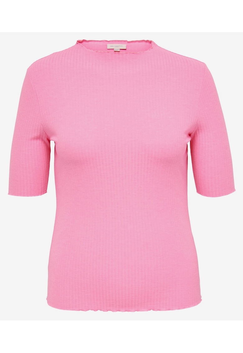 Tricou uni cu nervuri Ally -