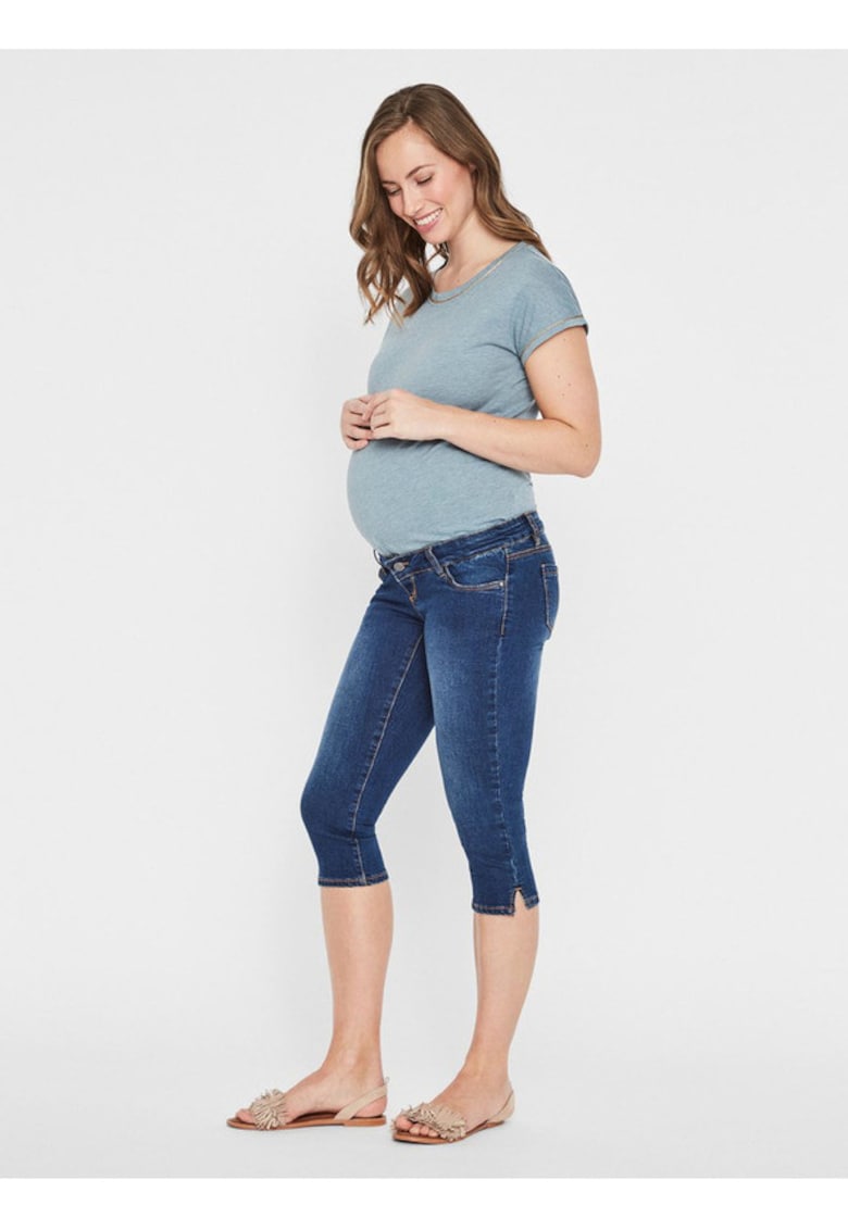 Blugi de maternitate slim fit 3/4 Lola