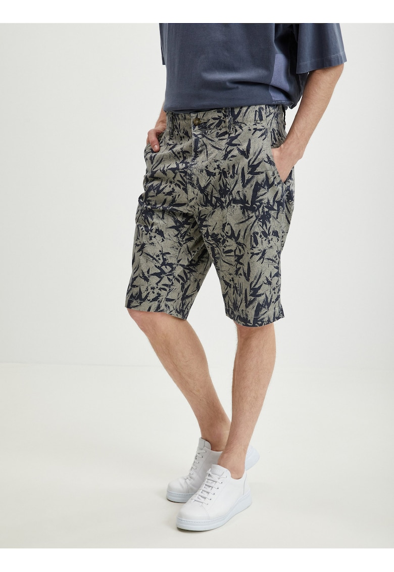 Pantaloni scurti cu imprimeu tropical
