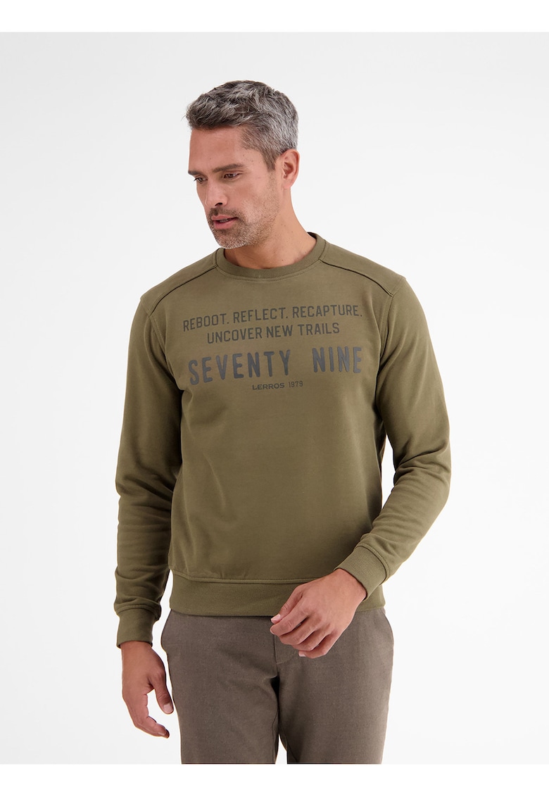 Bluza de trening din bumbac cu imprimeu text