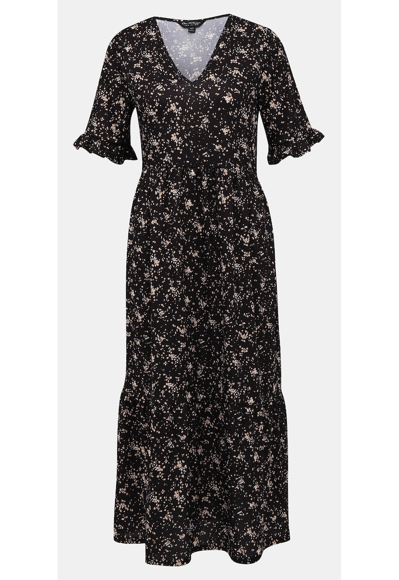 Rochie cu imprimeu si decolteu in V - 40