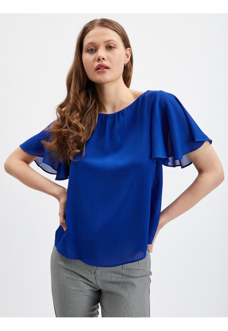 Bluza vaporoasa cu maneci evazate
