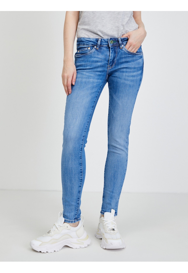 Blugi lungi slim fit cu buzunare -