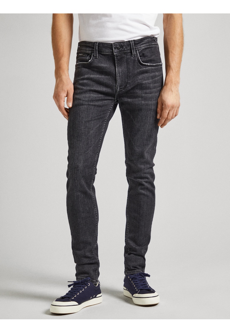 Blugi slim fit cu talie medie -