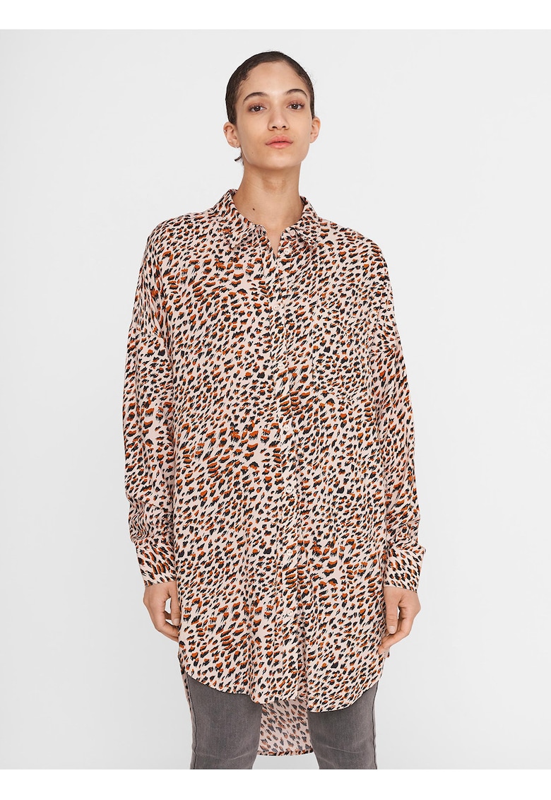 Camasa lunga cu animal print Fiona