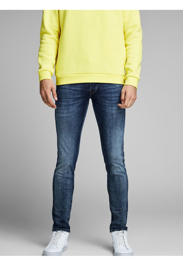Blugi slim fit cu talie medie -