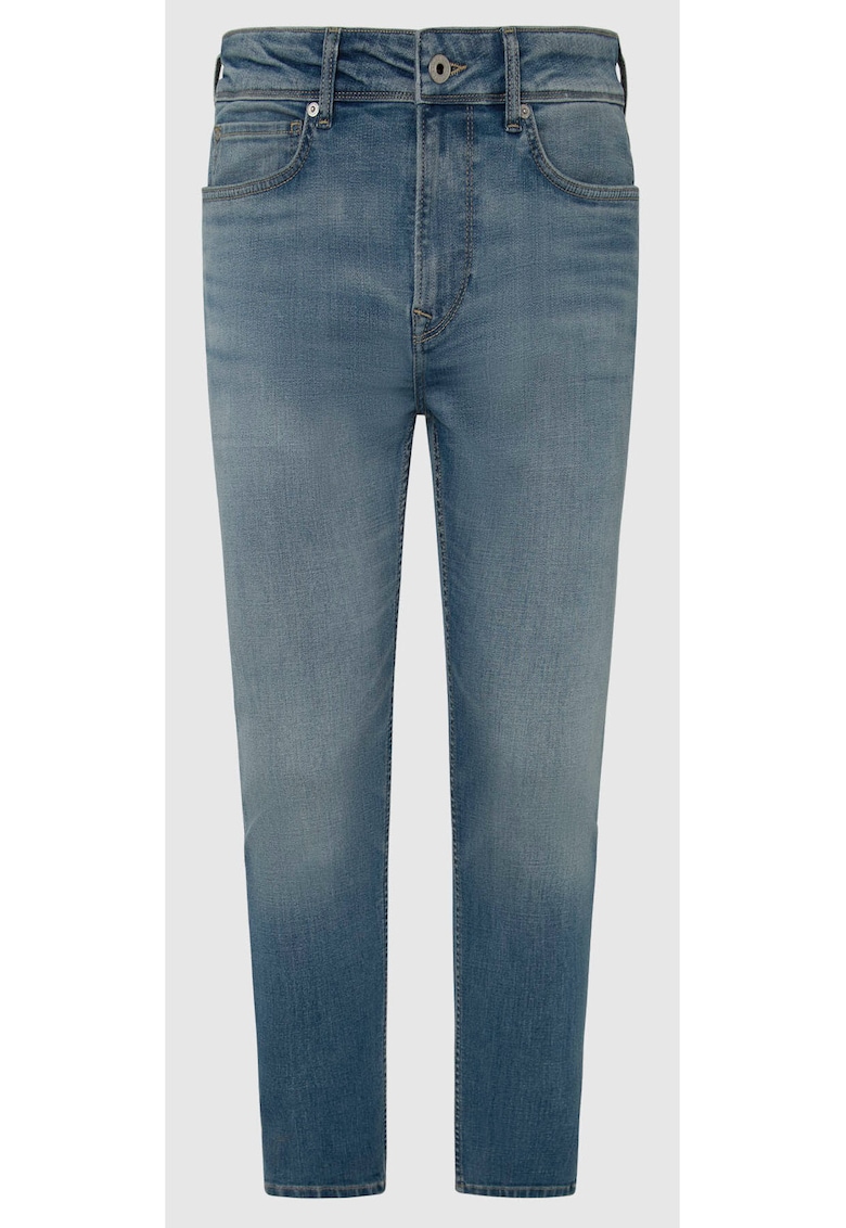 Blugi skinny cu talie inalta