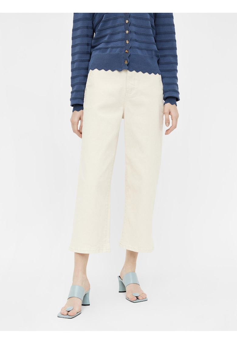 Blugi croiala ampla crop