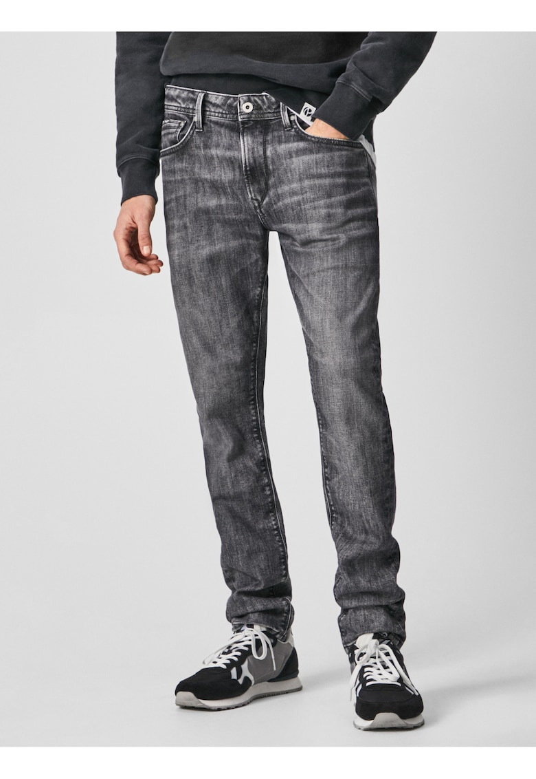Blugi barbati gri Slim Fit Stanley -