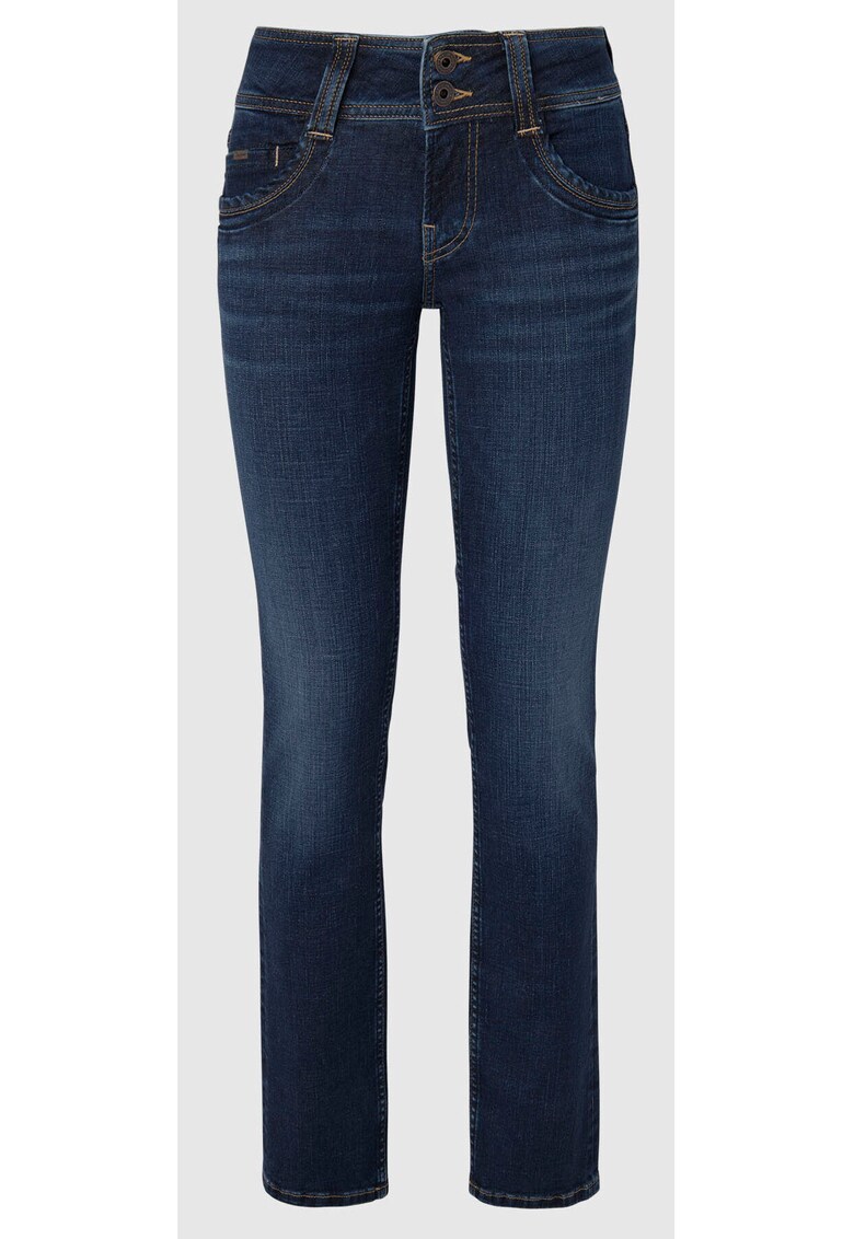 Blugi slim fit cu talie medie -