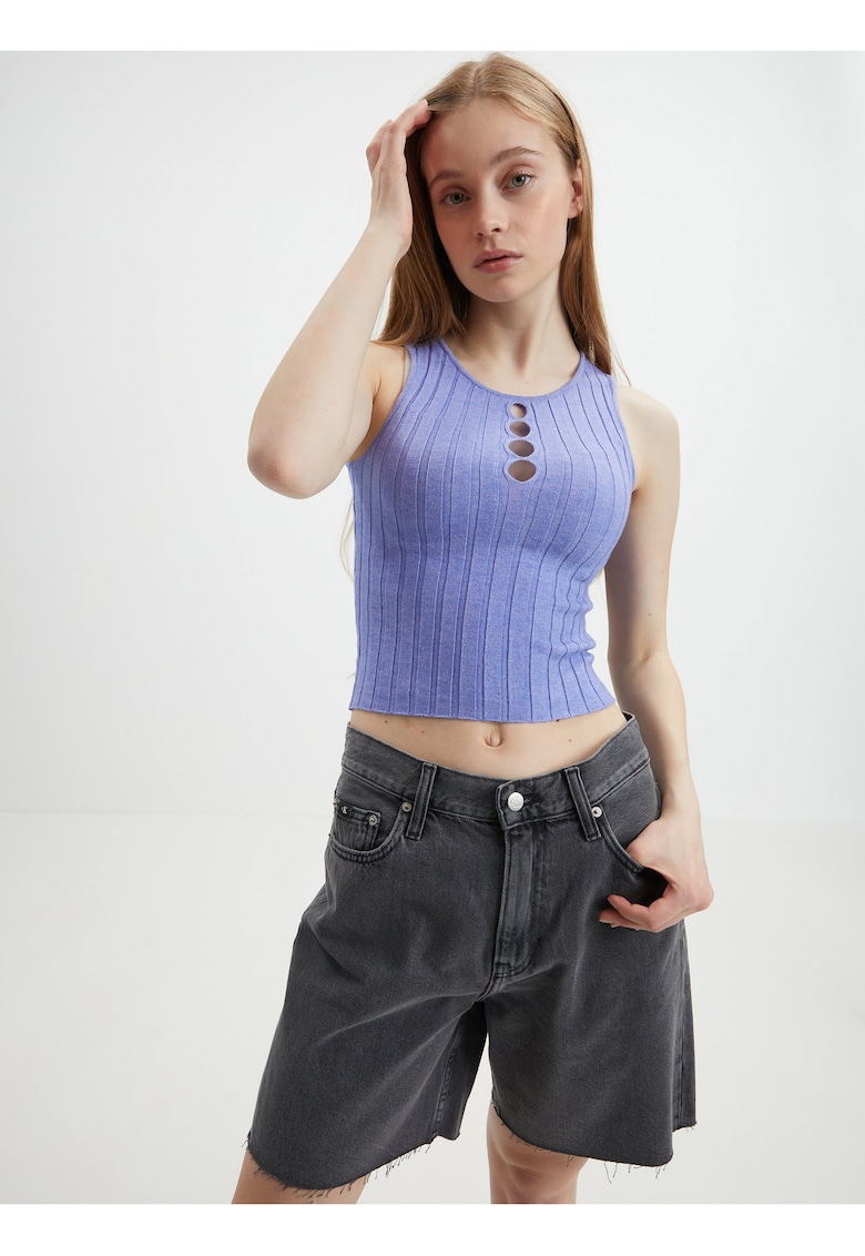 Crop Top cu decupaje