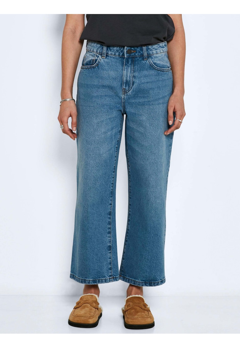Blugi crop cu croiala ampla Amanda -