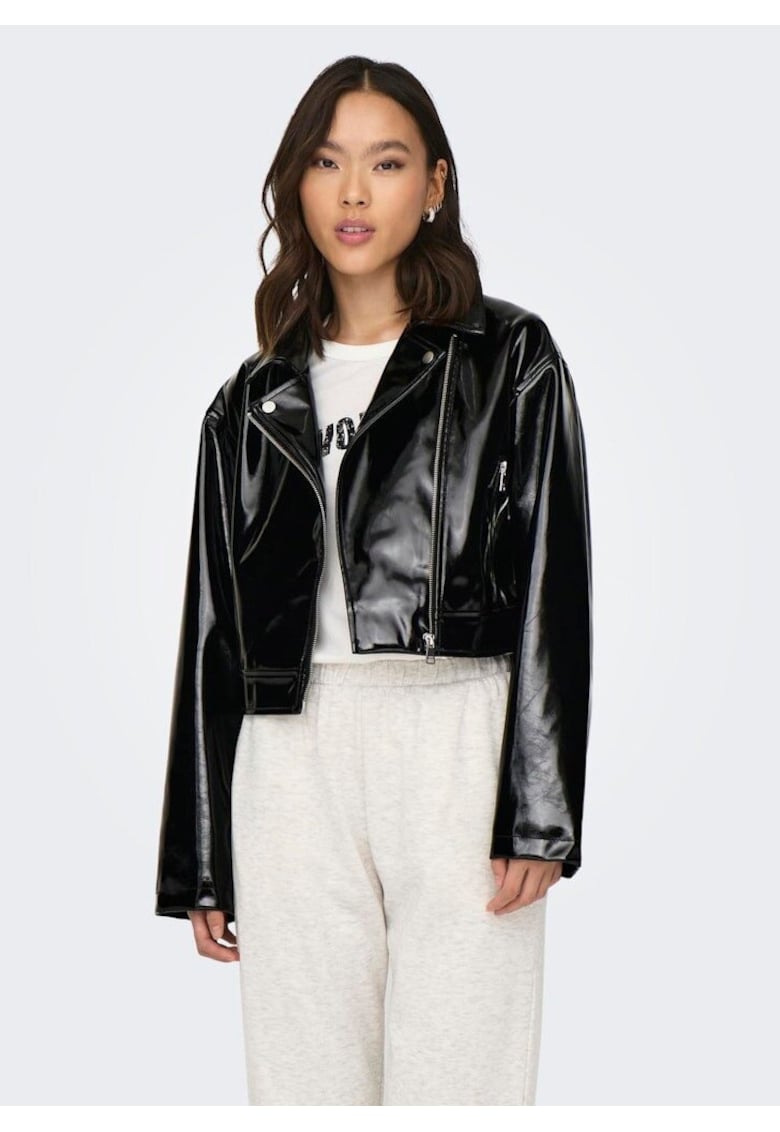 Jacheta crop biker Simone -