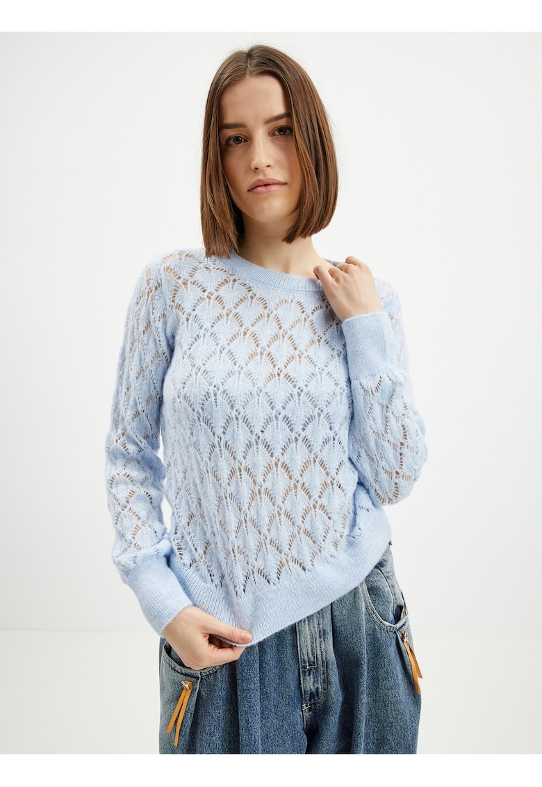 Pulover cu design perforat Letty -