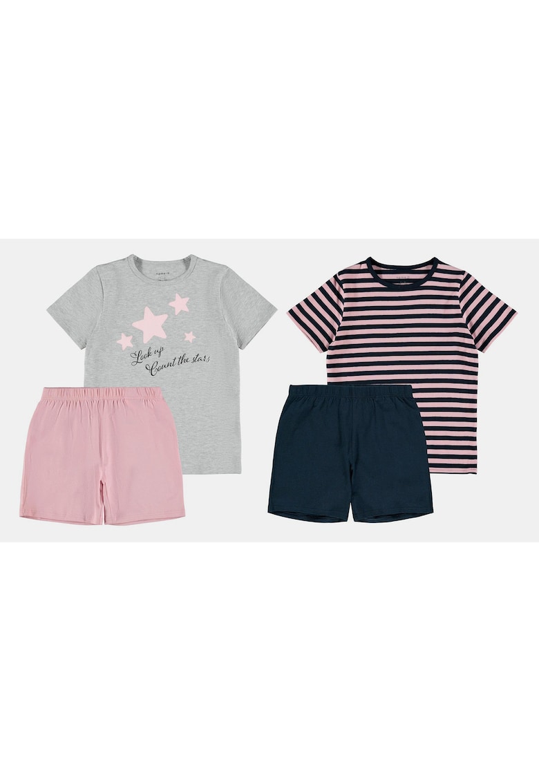 Set de doua pijamale din bumbac -