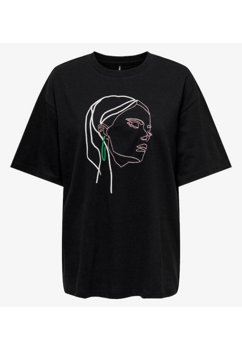 Tricou cu imprimeu grafic Ola -