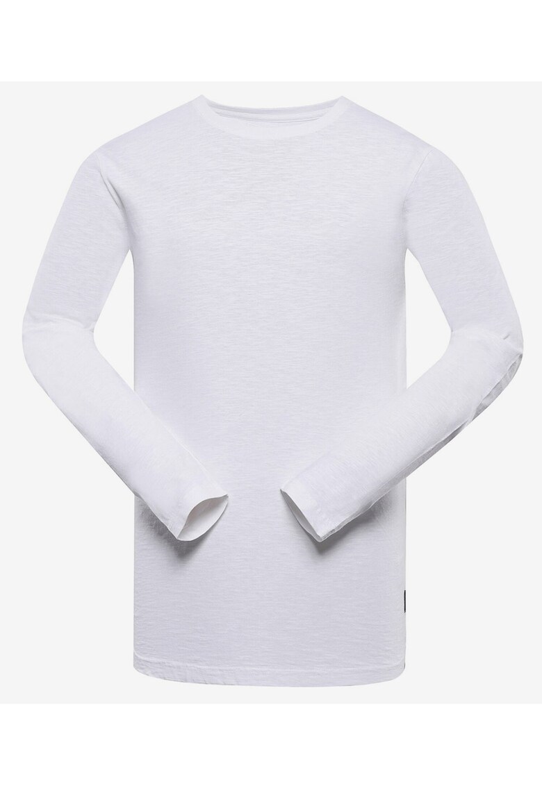 Bluza uni cu decolteu la baza gatului -