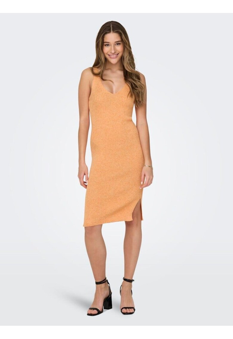Rochie tricotata fara maneci Lina -