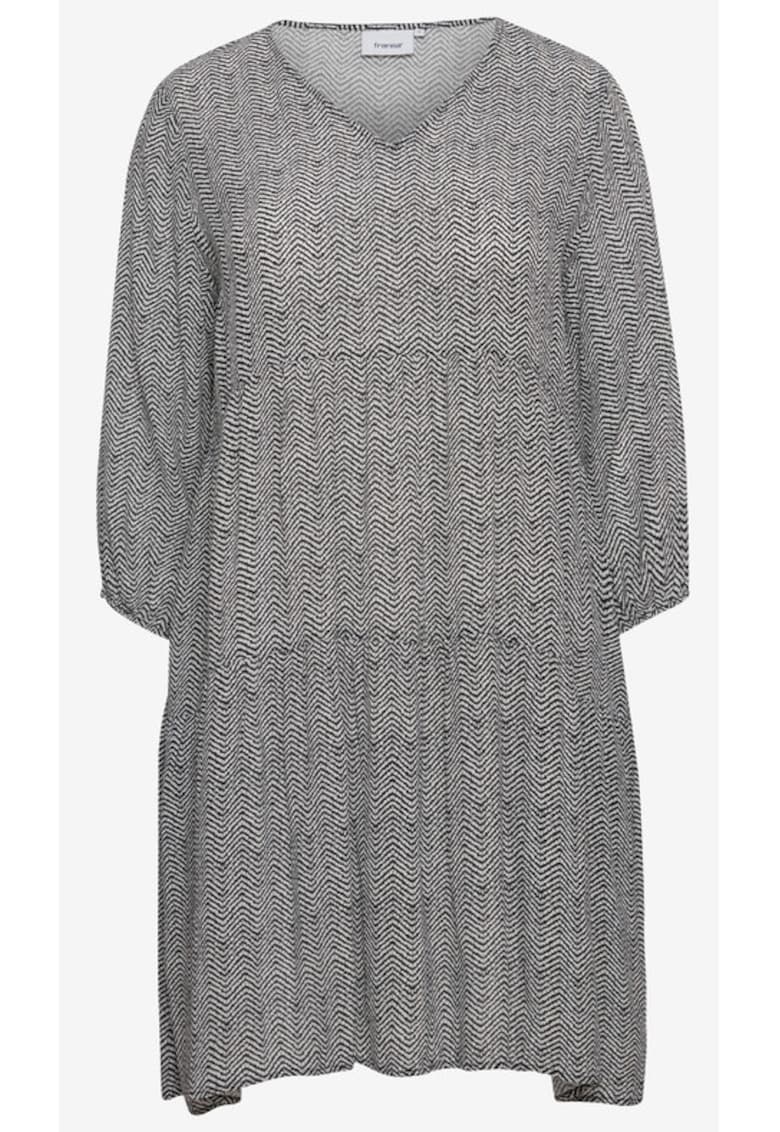 Rochie lejera cu imprimeu chevron -