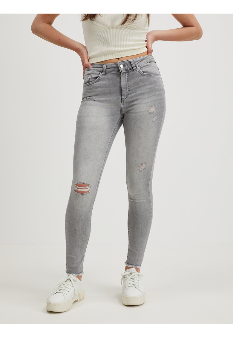 Blugi skinny cu aspect deteriorat Blush -