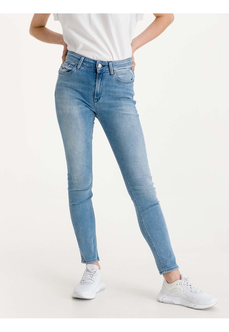 Blugi skinny cu buzunare