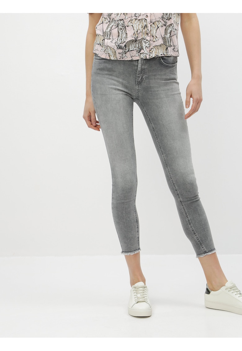 Blugi skinny crop Blush