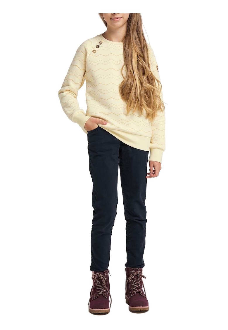 Bluza de trening cu nasturi decorativi -