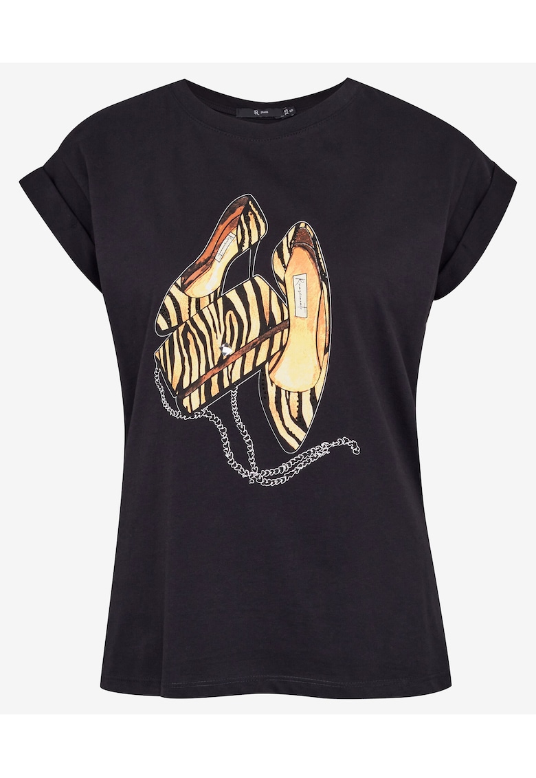 Tricou cu animal print -